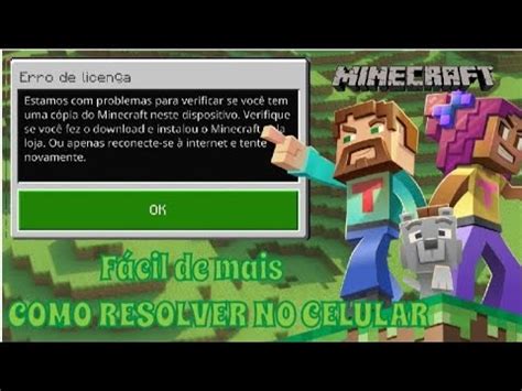 Como Resolver O Erro De Licen A Do Minecraft Original Atualizado