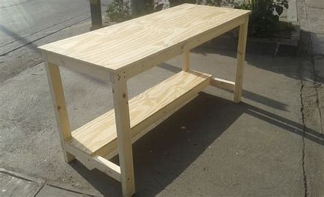 Mesa De Trabajo De Madera Para Taller S 380 00 En Mercado Libre