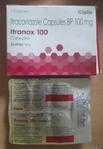 Mg Itranox Itraconazole Capsules Bp At Rs Box Itraconazole