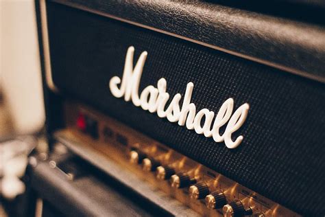 HD wallpaper: Marshall Amp, black and white Marshall guitar amplifier ...