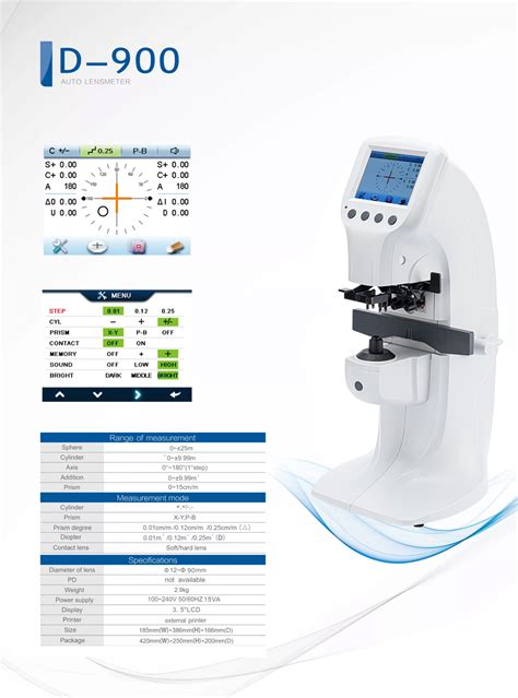 Ophthalmic Equipment Nidek Similar Auto Lensmeter Inch Touch Screen