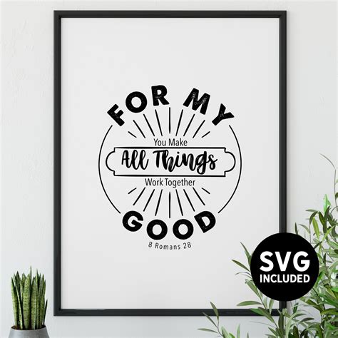 Romans Bible Verse Svg Christian Svg Scripture Art For My Etsy