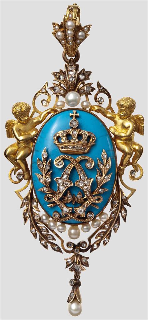 King Ludwig Ii Of Bavaria 1845 1886 A Presentation Brooch Yellow