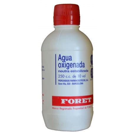 Agua Oxigenada Neutra Estabilizada Cc De Vol Foret Farmacia