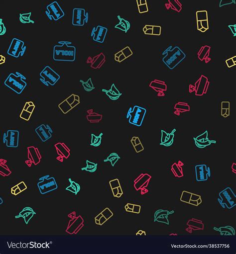 Set Line Hola Hot Chili Pepper Pod Burrito Vector Image