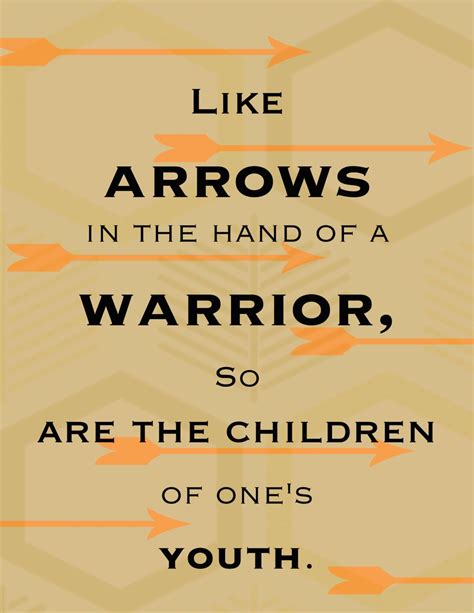 Like Arrows In The Hand Of A Warrior Etsy Positive Self