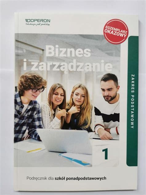 Podręcznik szkolny Biznes i zarządzanie 1 Podręcznik Lo Zp Operon