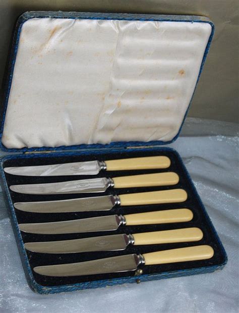 Cream Handled Butter Knives In Original T Box Afternoon Etsy