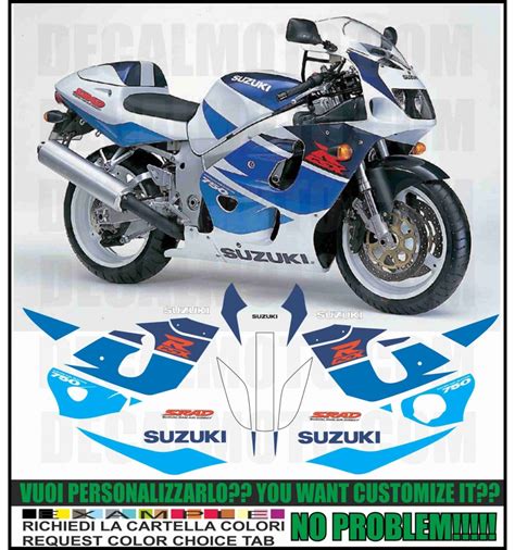 Adesivo GSXR 750 1998 SRAD