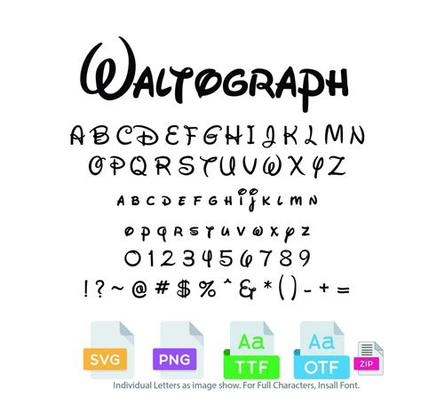 Waltograph Individual Letters Font Svg Png Ttf Cricut Font Silhouette Cut File Alphabet