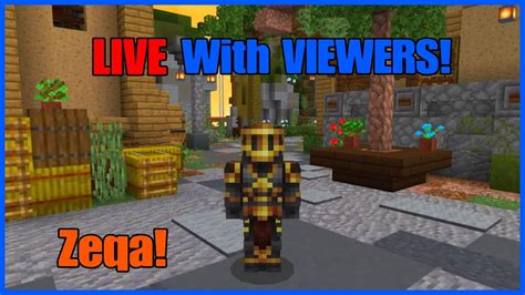 Minecraft Zeqa LIVE With VIEWERS YouTube