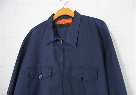 Original Vintage Ford Work Coat Mechanic Jacket Size L Large