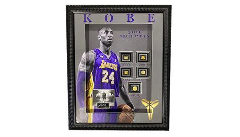 Kobe Bryant Framed Championship Rings - CharityStars