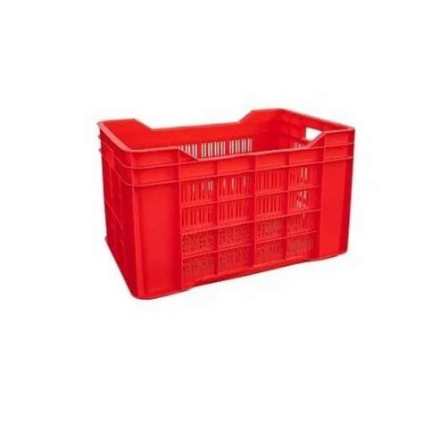 Red Cmp 1 4 Plastic Vegetable Crate Size 542X360X290MM At Rs 250 In