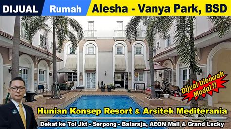 Dijual Cepat Rumah 3 Lantai Cluster Alesha House Vanya Park