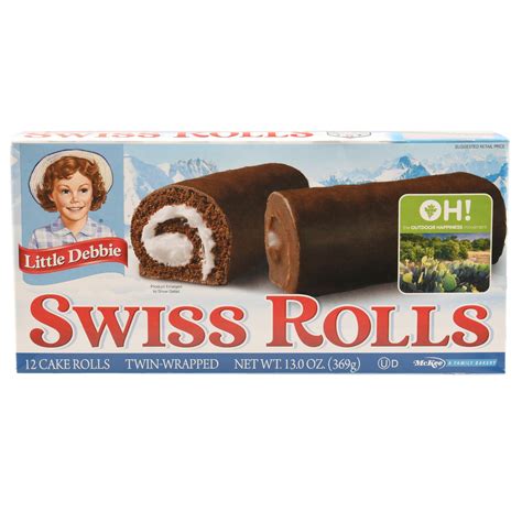 Little Debbie Swiss Cake Rolls, 12 ct, 13.31 oz - Walmart.com