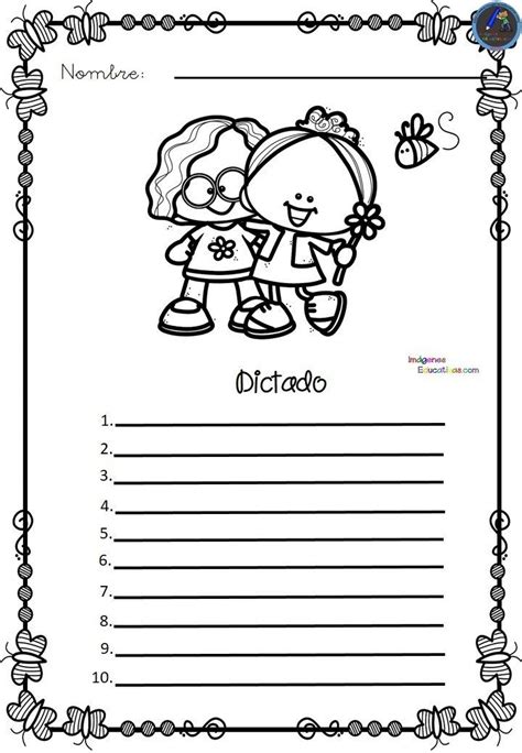 Fichas Dictado De Palabras Motivos Primavera Imagenes Educativas Lectura Y Escritura