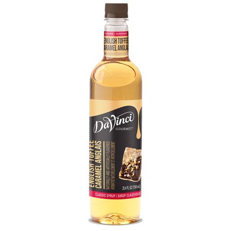 DaVinci Gourmet English Toffee Syrup 750 Ml PLASTIC Bottle S