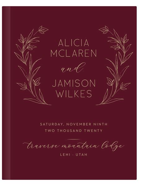 Redwood Forest Wedding Invitations By Basic Invite