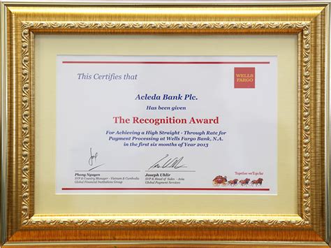 Wells Fargo Awards And Recognition at Jesse Lord blog