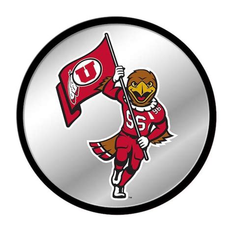 The Fan-Brand 17 in. Utah Utes Mascot Modern Disc Mirrored Decorative ...