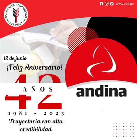 Colegio De Periodistas Del Perú On Twitter En Su 42° Aniversario El