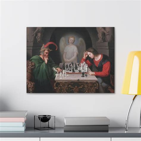 Checkmate The Chess Players Fine Art Print By Friedrich August Moritz