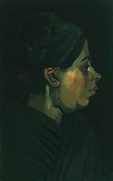 Head Of A Peasant Woman With Dark Cap Painting Vincent Van Gogh Oil