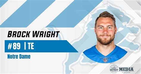 Detroit Lions Place Brock Wright On Injured Reserve Announce