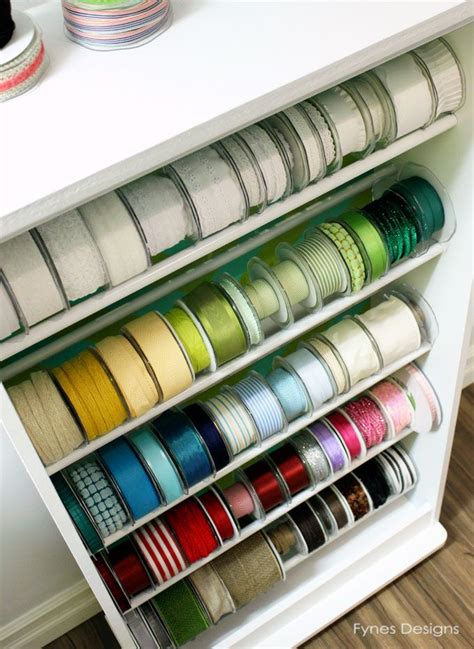 Diy Ribbon Storage Rack Tutorial Ribbon Storage Sewing Room Storage