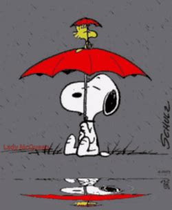 Rainy Friday Snoopy And Woodstock GIFDB