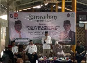 Safari Ramadhan Dengan Pks Sandiaga Komunikasi Politik Selalu Terbuka