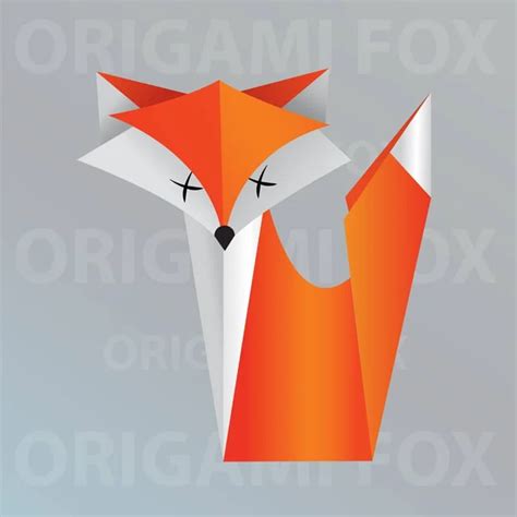 Fox Silhouette Origami Stock Photos Royalty Free Fox Silhouette