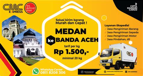 Ekspedisi Medan Ke Banda Aceh Murah Tarif Per Kg Min Kg