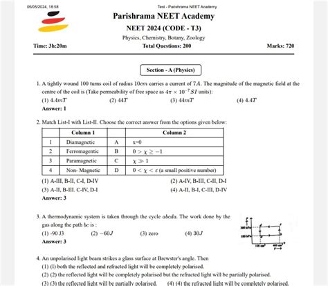 NEET Provisional Answer Key 2024 JNANAKANAJA