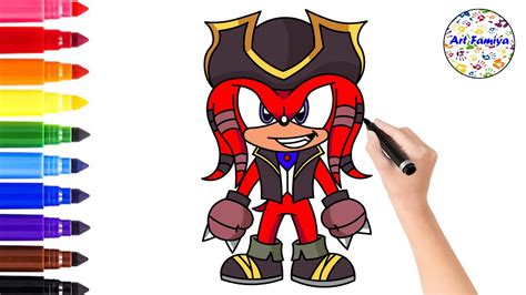 How To Draw Knuckles The Dread Knuckles The Dread Drawing Easy