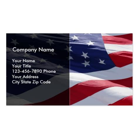 Patriotic Business Card | Zazzle