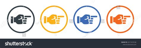 Finger Pointing Point Hand Gesture Vector Stock Vector (Royalty Free ...