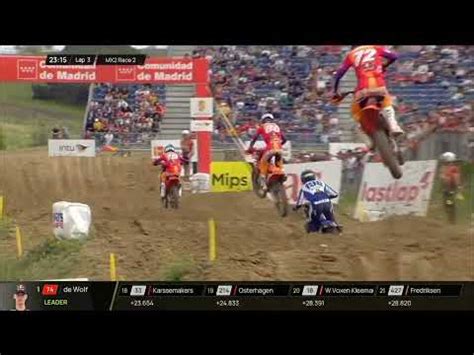 Adamo Vs Sacha Coenen MX2 Race 2 MXGP Of Spain 2024 YouTube