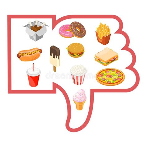 Healthy Vs Junk Food Stock Illustrations 385 Healthy Vs Junk Food