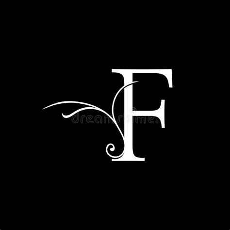 Minimalist Initial F Letter Luxury Logo Design Vector Decoration