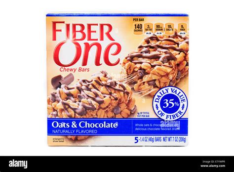 Fiber One Brand Chewy Oats And Chocolate Bars Stock Photo Alamy