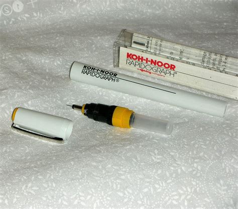 Rapidograph Art Pen KOH-I-NOOR 00 by vintageartsupplies on Etsy