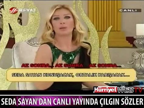 Seda Sayan Canli Yayinda Ildirdi Dailymotion Video