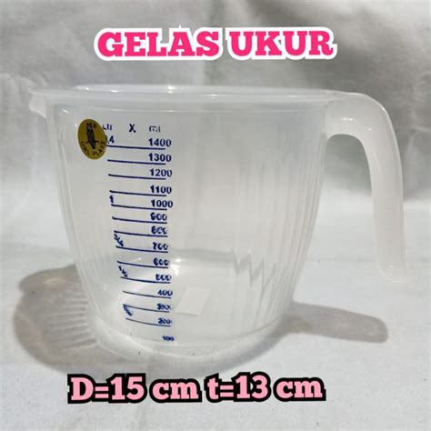 Jual Gelas Ukur Gelas Takar Plastik Ml Liter Shopee Indonesia