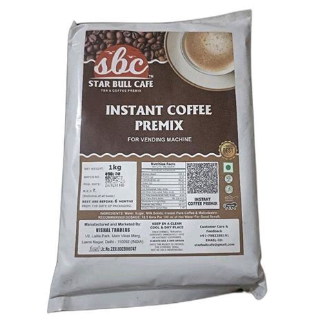 Brown Powder SBC Instant Coffee Premix Packaging Size 1kg At Rs 420