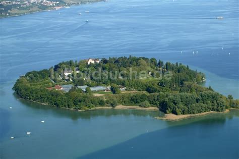 Luftaufnahme Konstanz Insel Mainau Im Bodensee Im Bundesland Baden