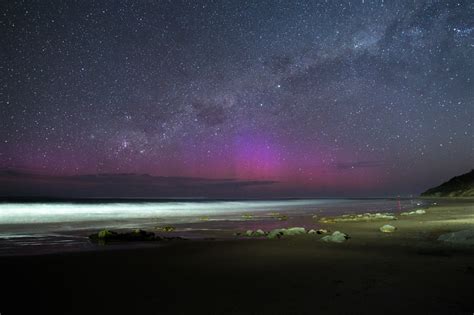Aurora Australis As Seen By Naked Eye In Victoria Australia
