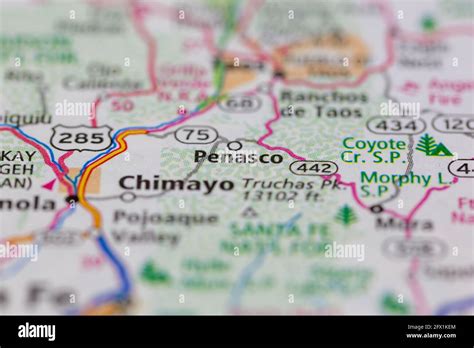 Map of penasco hi-res stock photography and images - Alamy