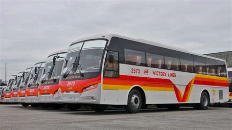 “We have four different bus types. We have the ordinary bus, aircon bus, deluxe two-by-two ...